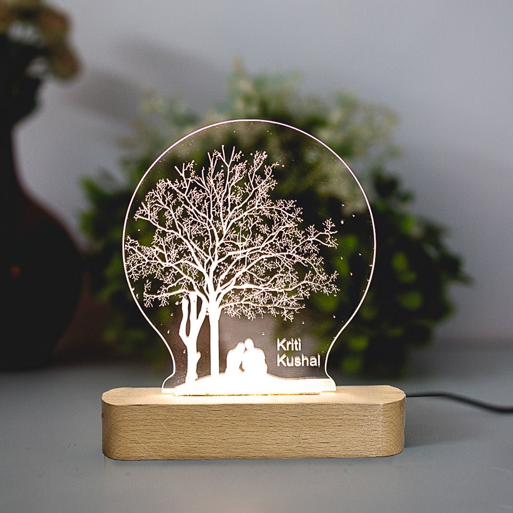 Couple Under Tree Night Lamp - withmuchlove