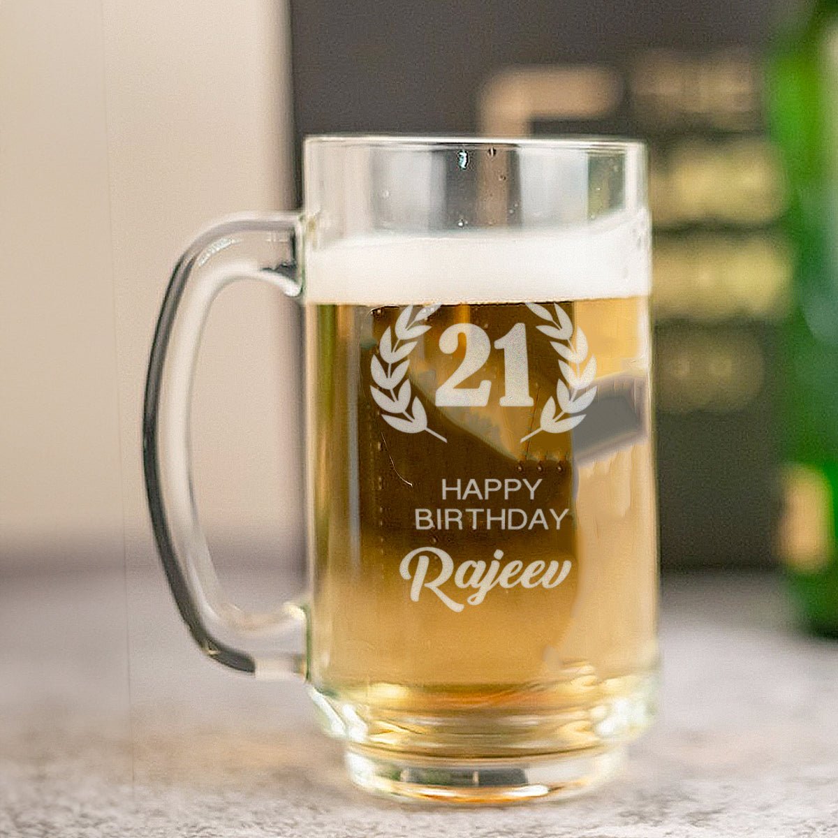 Custom Engraved Beer Mug | Birthday | Name - withmuchlove