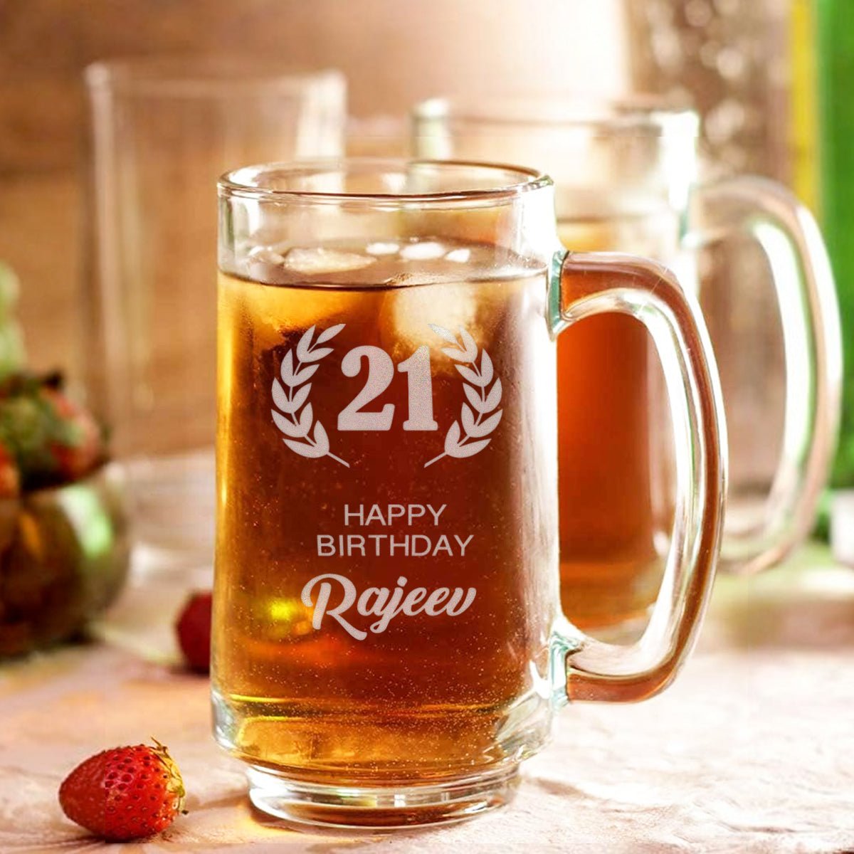 Custom Engraved Beer Mug | Birthday | Name - withmuchlove