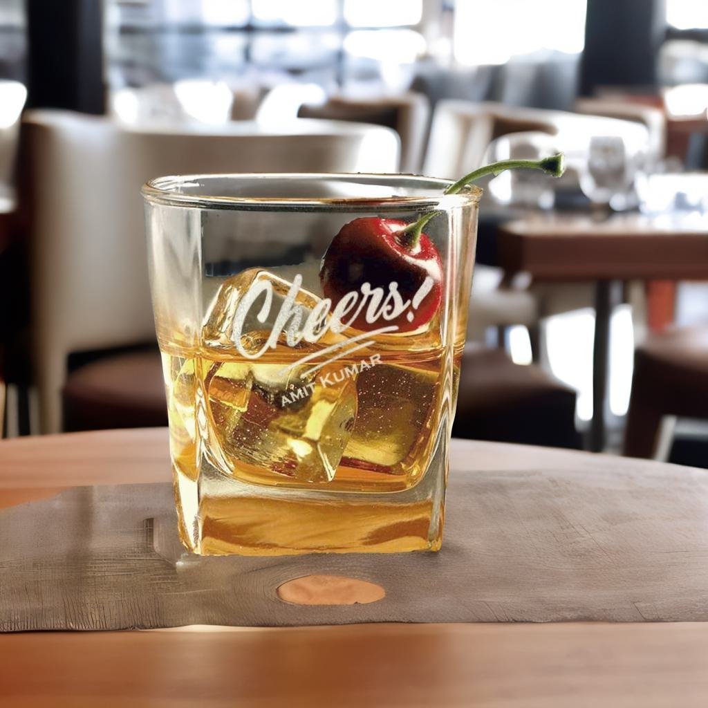 Custom Engraved Whiskey Glasses | Set of 2 | Cheers - withmuchlove
