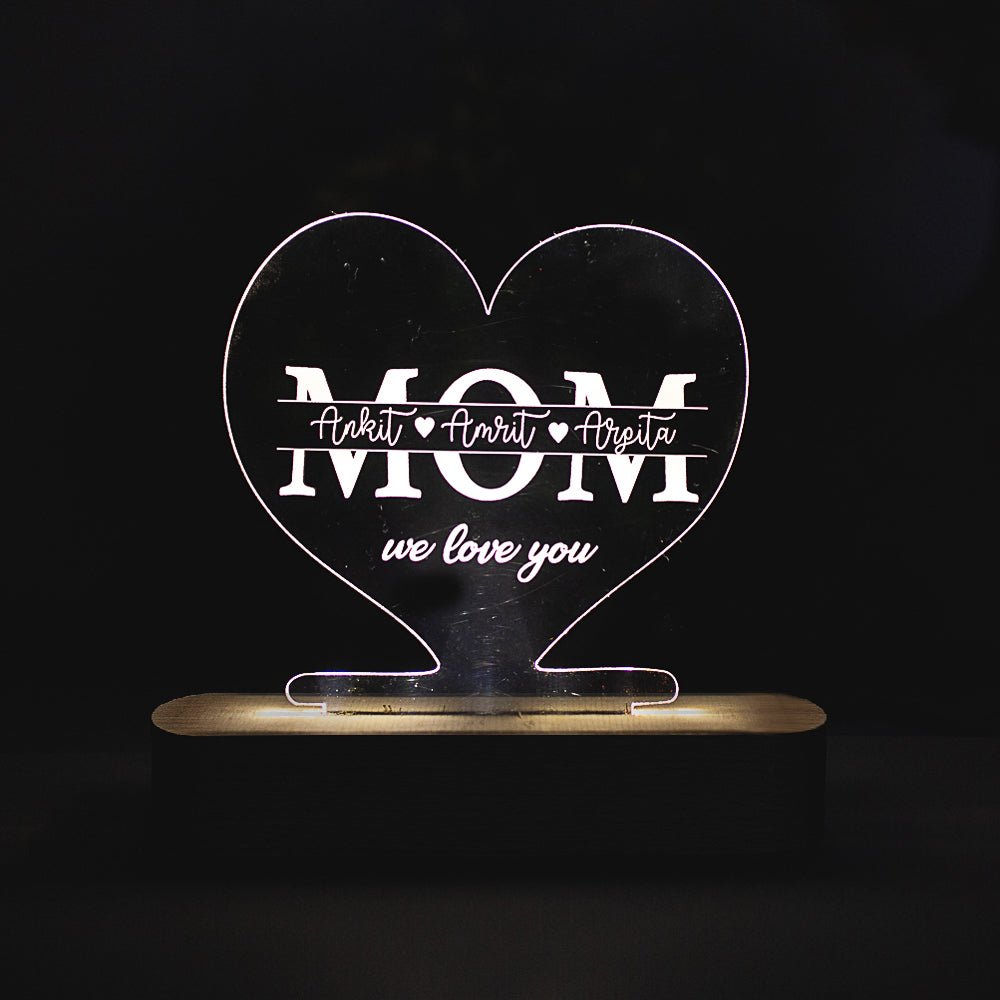 Custom Night Lamp for Mom - withmuchlove