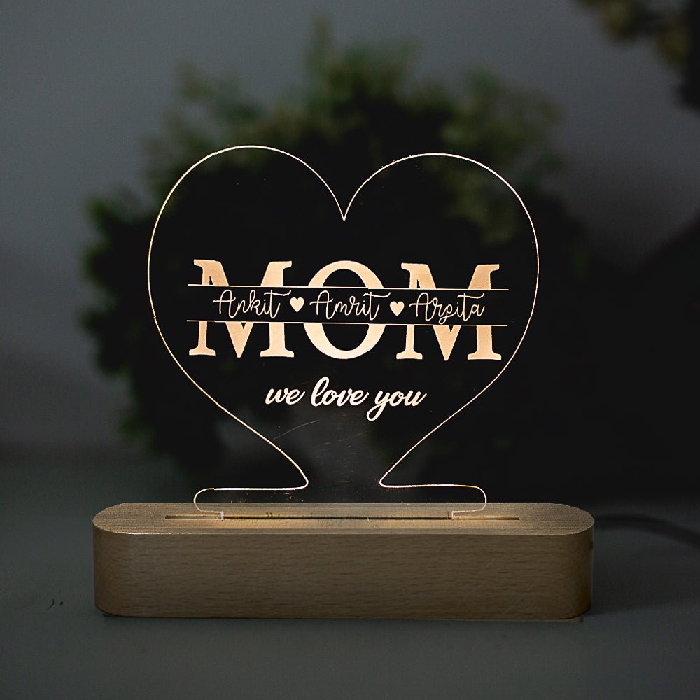 Custom Night Lamp for Mom - withmuchlove