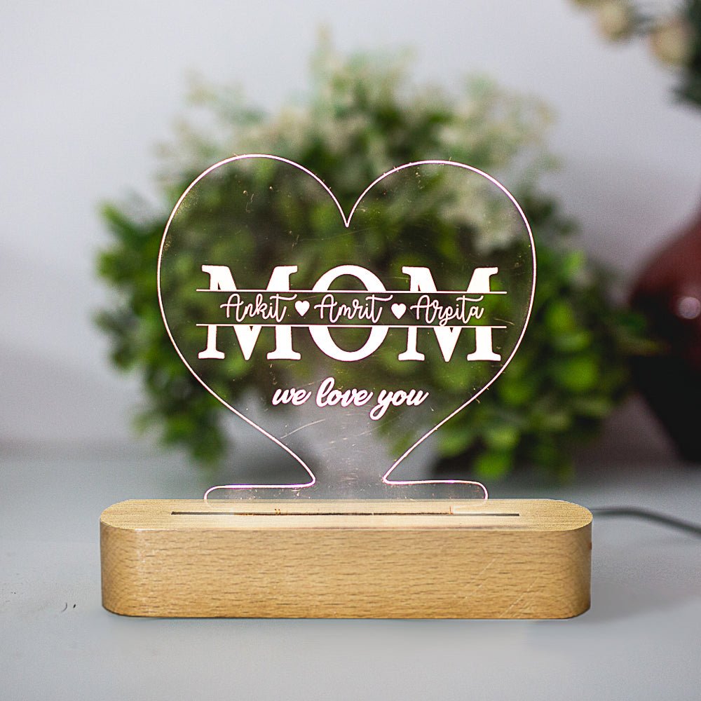 Custom Night Lamp for Mom - withmuchlove