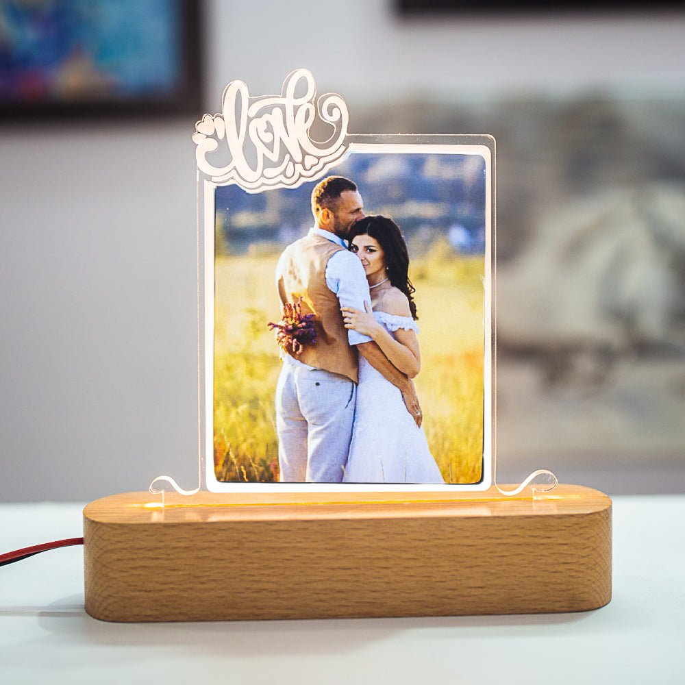 Love Photo Night Lamp - withmuchlove