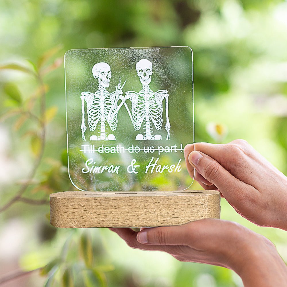 Quirky Skeleton Night Lamp - withmuchlove