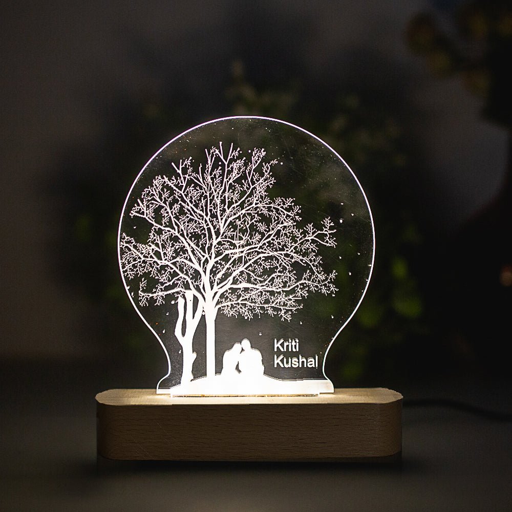 Couple Under Tree Night Lamp - withmuchlove