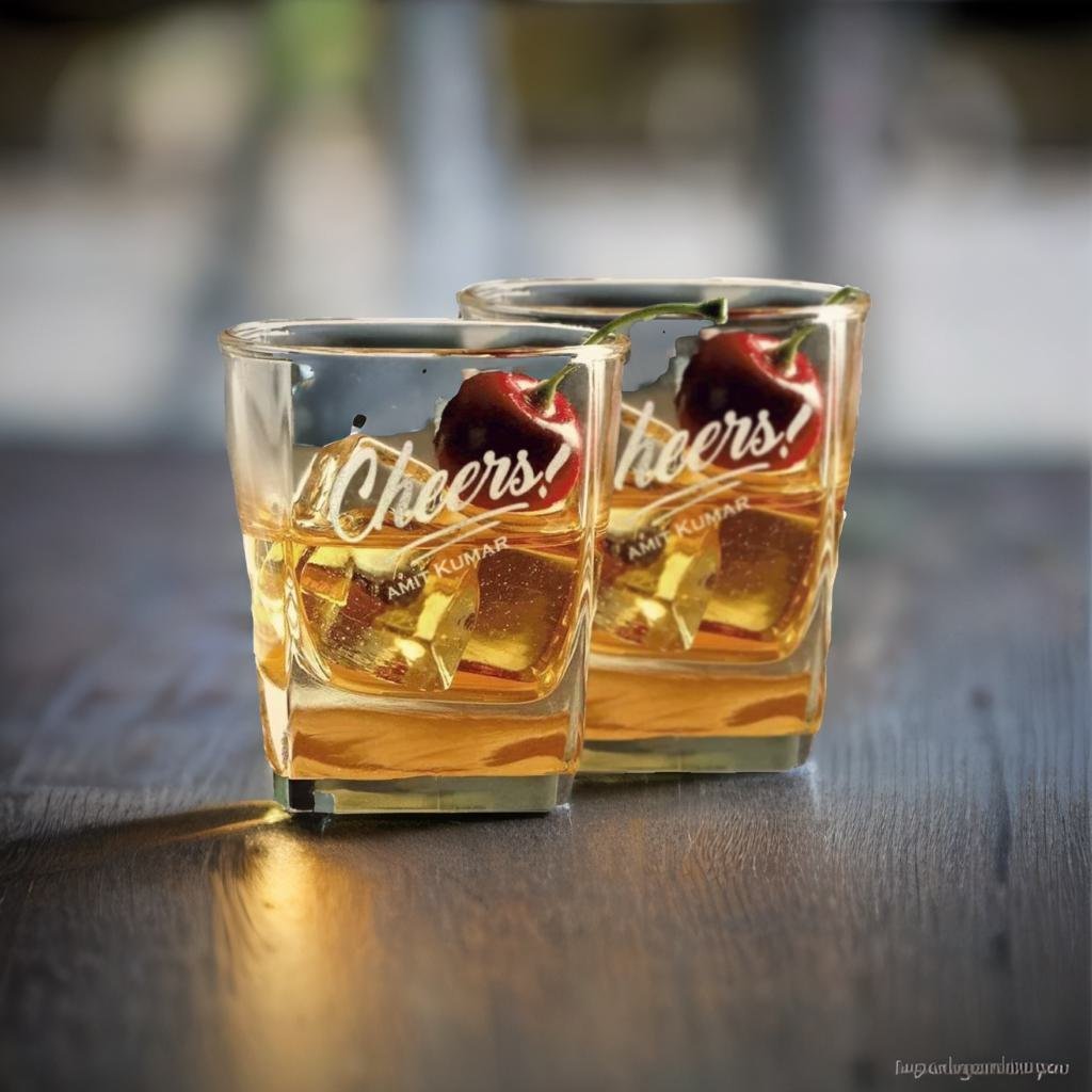 Custom Engraved Whiskey Glasses | Set of 2 | Cheers - withmuchlove