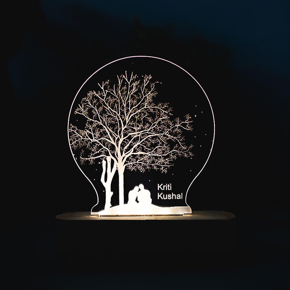 Couple Under Tree Night Lamp