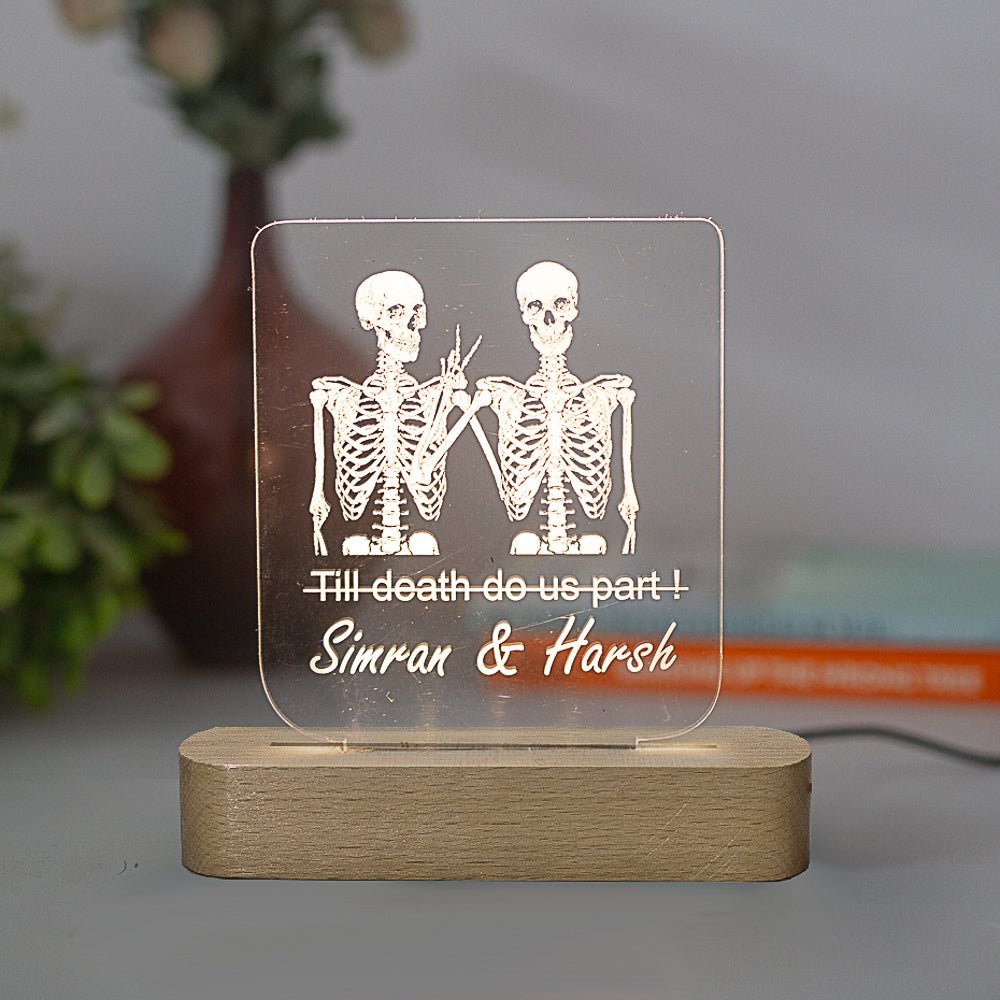 Quirky Skeleton Night Lamp - withmuchlove